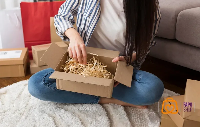 ۵. پر کردن فضاهای خالی درون جعبه