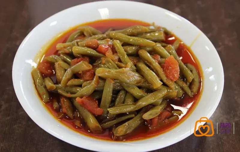 مواد اولیه مورد نیاز برای خوراک لوبیا سبز