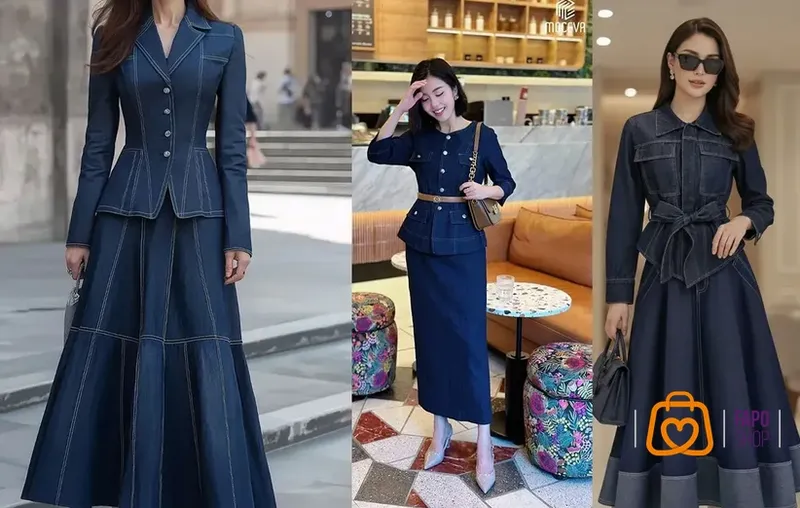  کت دامن جین؛ ترکیبی از راحتی و ظاهر مدرن