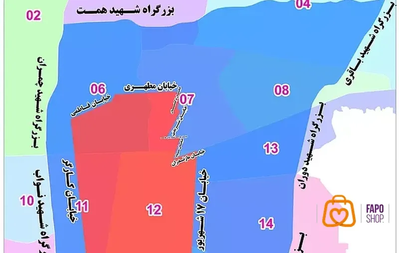  محدوده های ترافیکی تهران