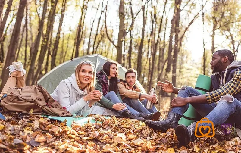  لذت بردن از طبیعت پاییزی