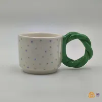 ماگ دست ساز طرح نقطه