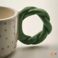 ماگ دست ساز طرح نقطه