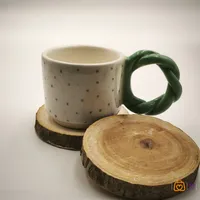 ماگ دست ساز طرح نقطه