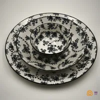 سرویس 24 پارچه سرامیکی گل آبی