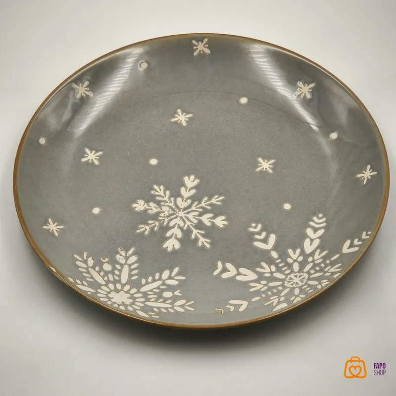 بشقاب پلو خوری طرح دونه برف