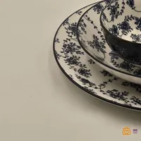 سرویس 24 پارچه سرامیکی گل آبی