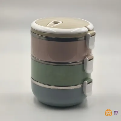 لانچ باکس استیل سه طبقه