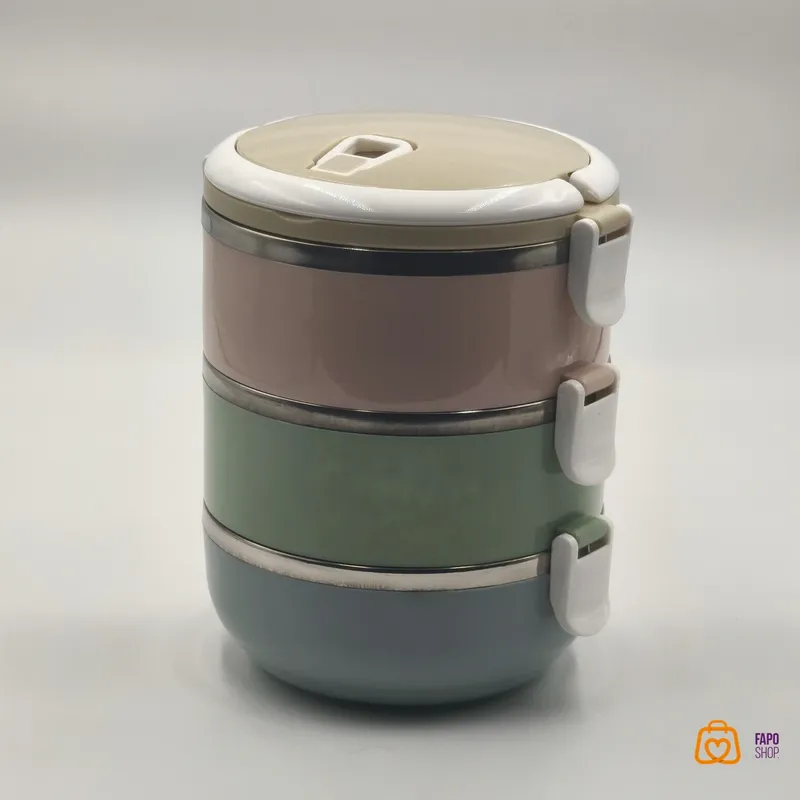 لانچ باکس استیل سه طبقه