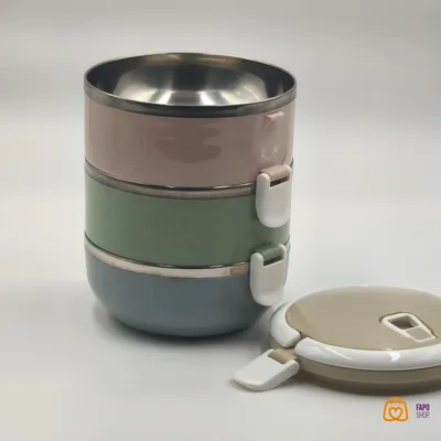 لانچ باکس استیل سه طبقه