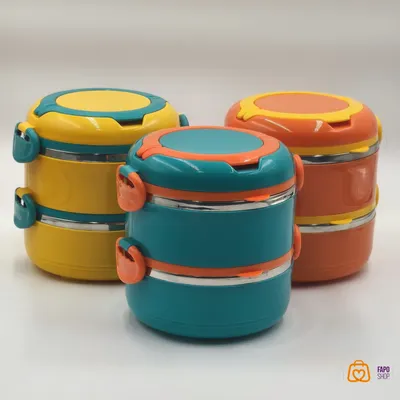 لانچ باکس دو طبقه استیل