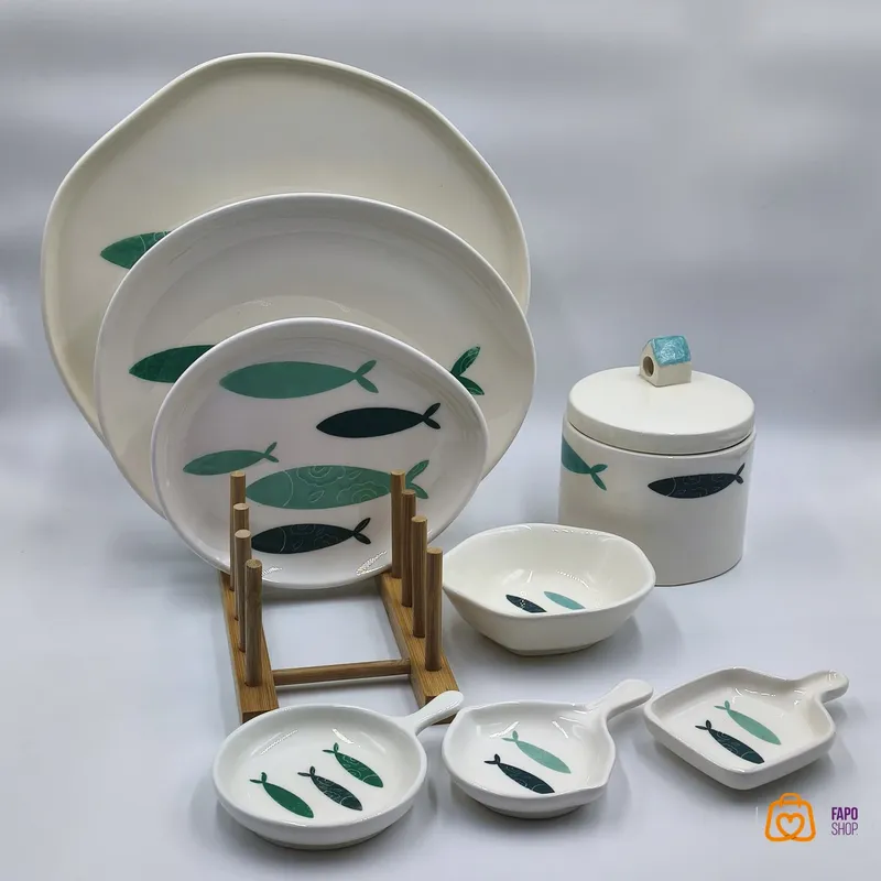 سرویس عذا خوری سرامیکی دست ساز