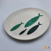 بشقاب سرامیکی مینیمال ماهی