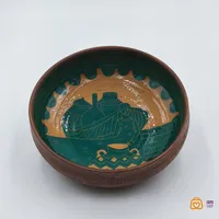 ست آجیل و شیرینی خوری دست ساز سفالی