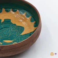 ست آجیل و شیرینی خوری دست ساز سفالی