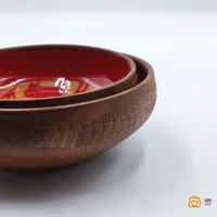 ست آجیل و شیرینی خوری دست ساز سفالی