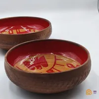 ست آجیل و شیرینی خوری دست ساز سفالی