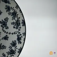 بشقاب سرامیکی گل آبی