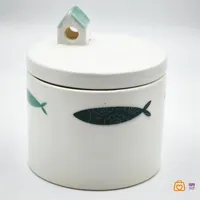 بانکه سرامیکی دست ساز طرح ماهی