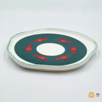 پیش دستی مینیمال سرامیکی ماهی قرمز