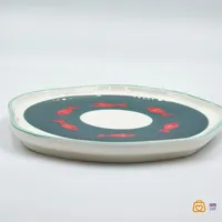 پیش دستی مینیمال سرامیکی ماهی قرمز