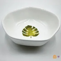 کاسه و بشقاب سرامیکی  طرح برگ