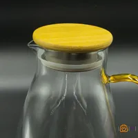 پارچ پیرکس با درب بامبو