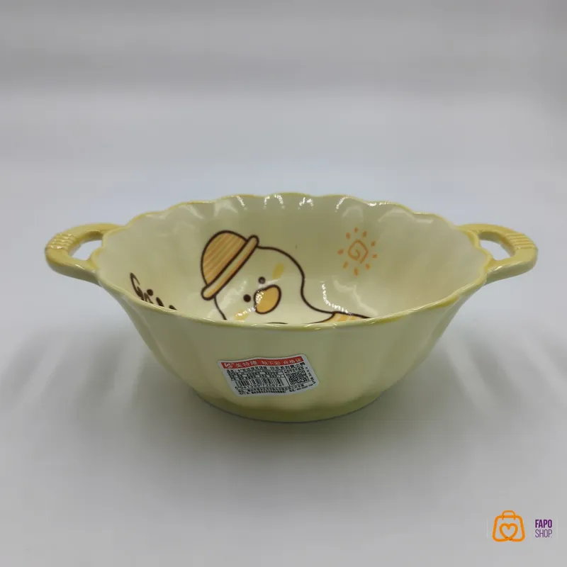 کاسه دو دسته سرامیکی اردک