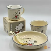 مجوعه ظروف سرامیکی طرح اسنوپی