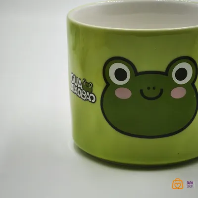 ماگ و بشقاب سرامیکی وارداتی طرح قورباغه