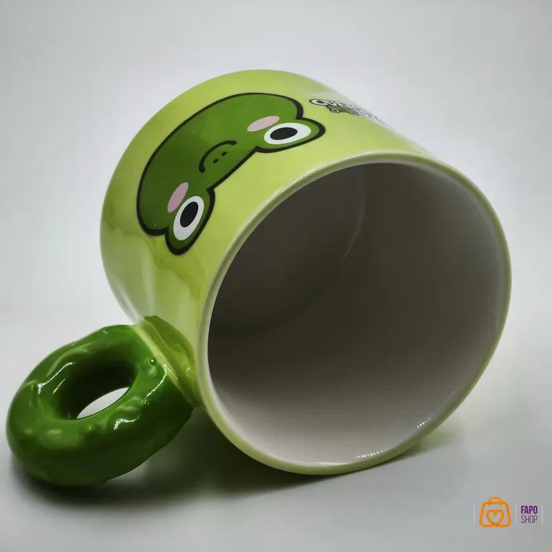 ماگ و بشقاب سرامیکی وارداتی طرح قورباغه