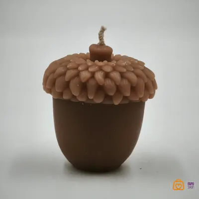 شمع دست ساز طرح بلوط