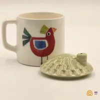 ماگ سرامیکی دست ساز طرح پرنده