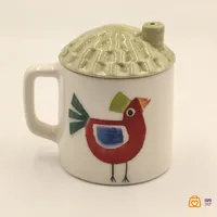 ماگ سرامیکی دست ساز طرح پرنده