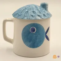 ماگ سرامیکی دست ساز طرح نهنگ