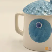 ماگ سرامیکی دست ساز طرح نهنگ