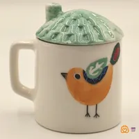 ماگ سرامیکی دست ساز طرح گنچیشک