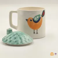 ماگ سرامیکی دست ساز طرح گنچیشک