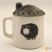 ماگ سرامیکی دست ساز طرح گوسفند