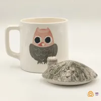 ماگ سرامیکی دست ساز طرح جغد