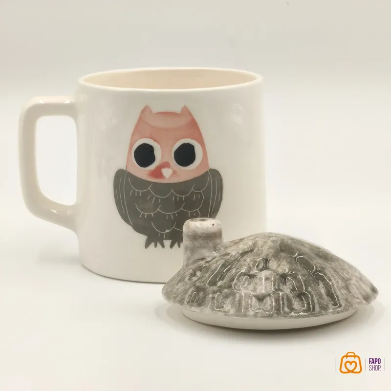 ماگ سرامیکی دست ساز طرح جغد