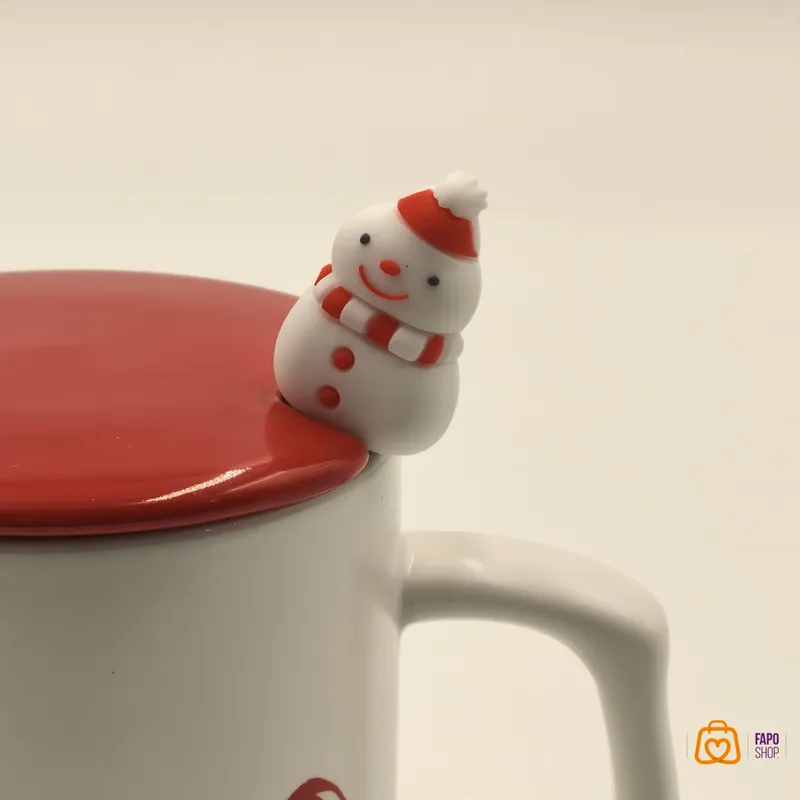 ماگ کریسمسی درب دار