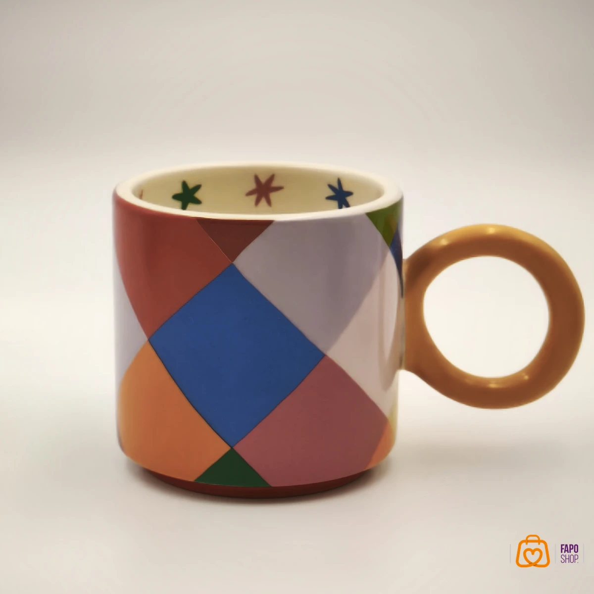 تصویر ماگ سرامیکی  رنگی رنگی وارداتی