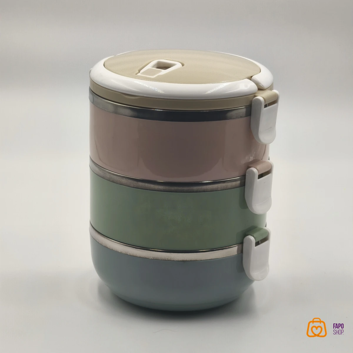 لانچ باکس استیل سه طبقه