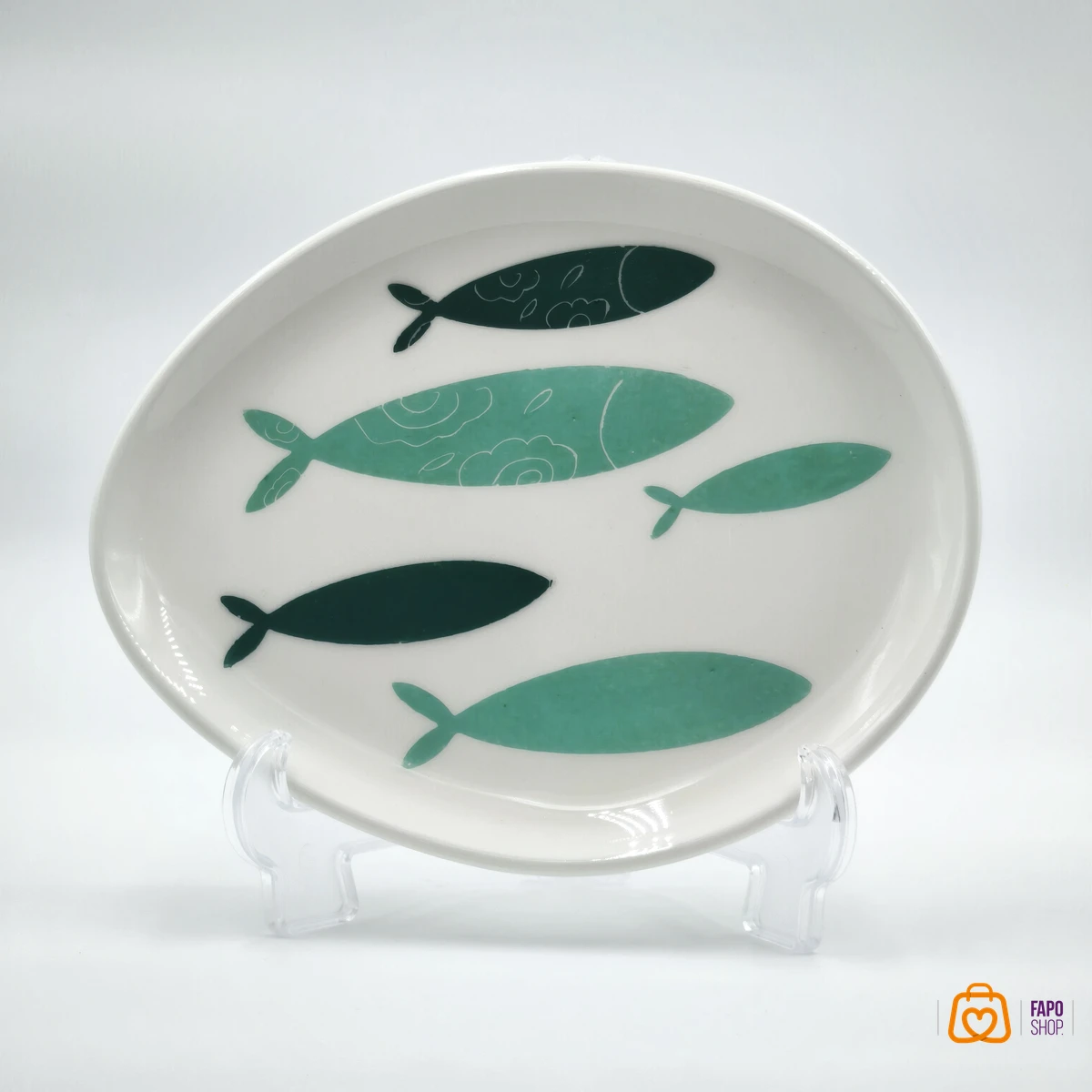 تصویر پیش دستی سرامیکی ماهی