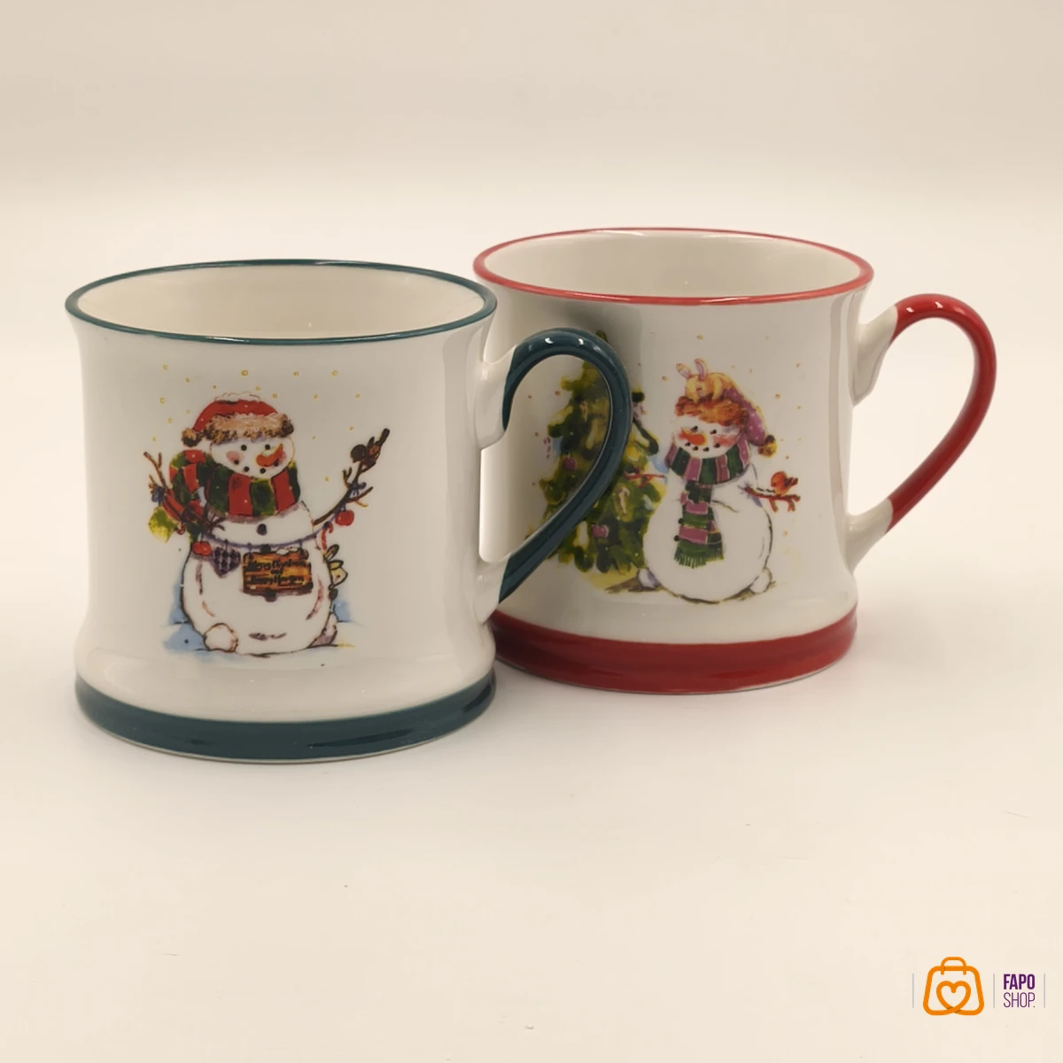 تصویر ماگ کرسیمسی آدم برفی