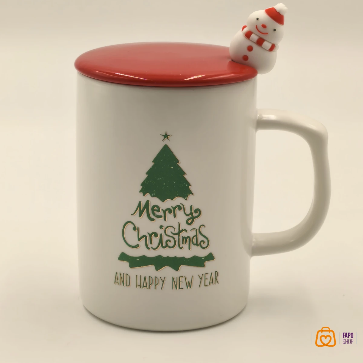 تصویر ماگ کریسمسی درب دار